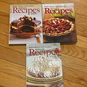 Better Homes & Gardens Annual Recipe Cookbooks 2006 2007 2008